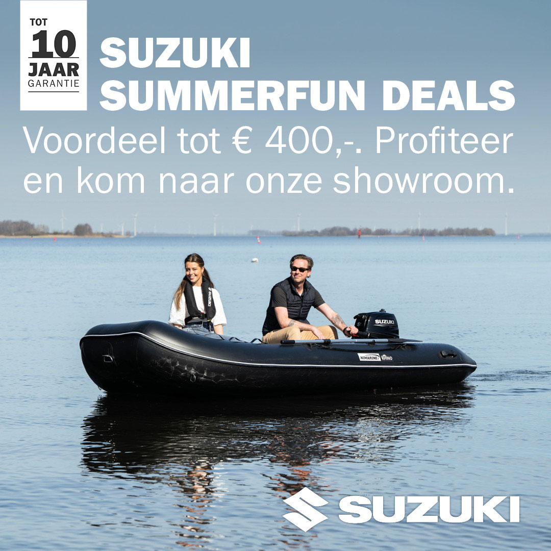 Suzuki Marine actie tot 400 euro korting bij Allround Watersport Kropswolde_800x800